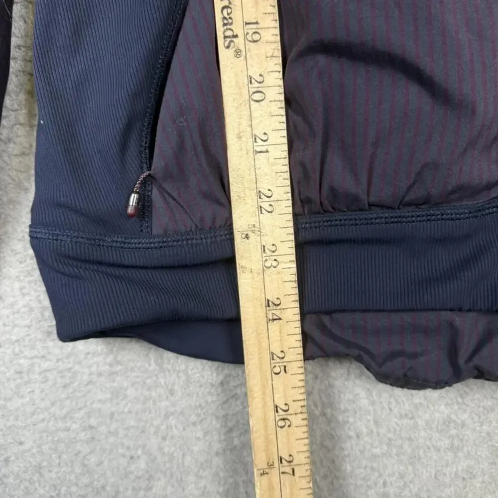 Lululemon Women's Small plum Full Zip Track Windbreaker Jacket Athleisure